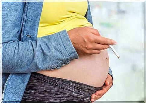 How does cigarette smoke affect the baby?