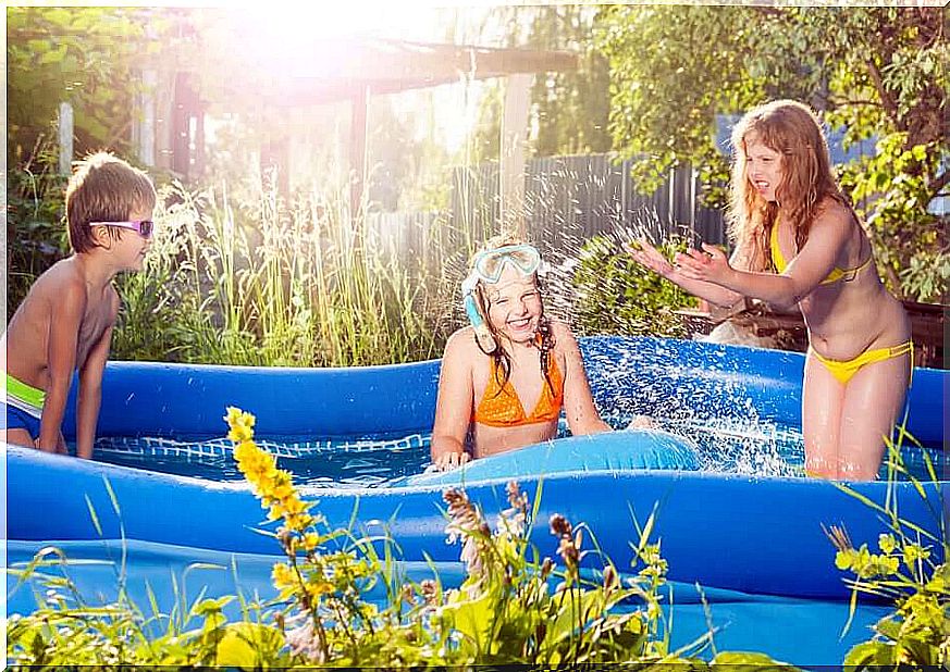 Inflatable pools for the summer