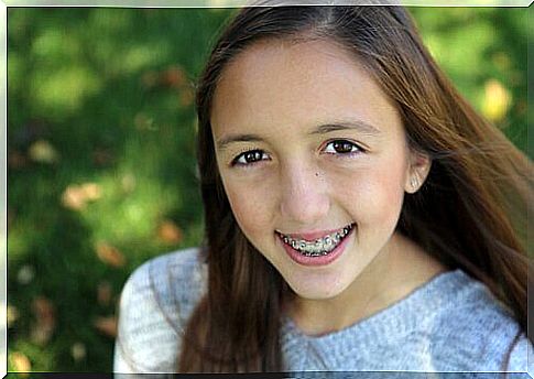 girl in braces